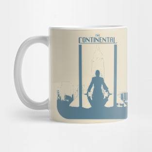 continental series john wick world graphic design illustration Mug